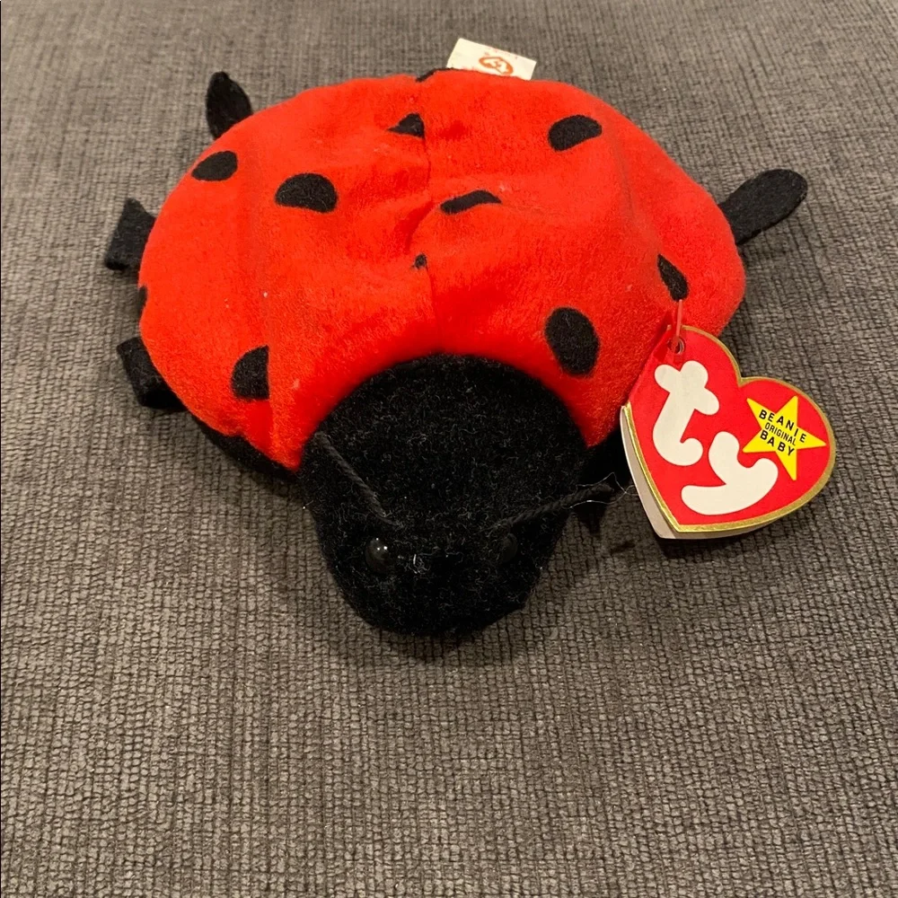TY Beanie Baby - Lucky the Ladybug NEW WITH TAGS! vintage toys toy plush stuffed